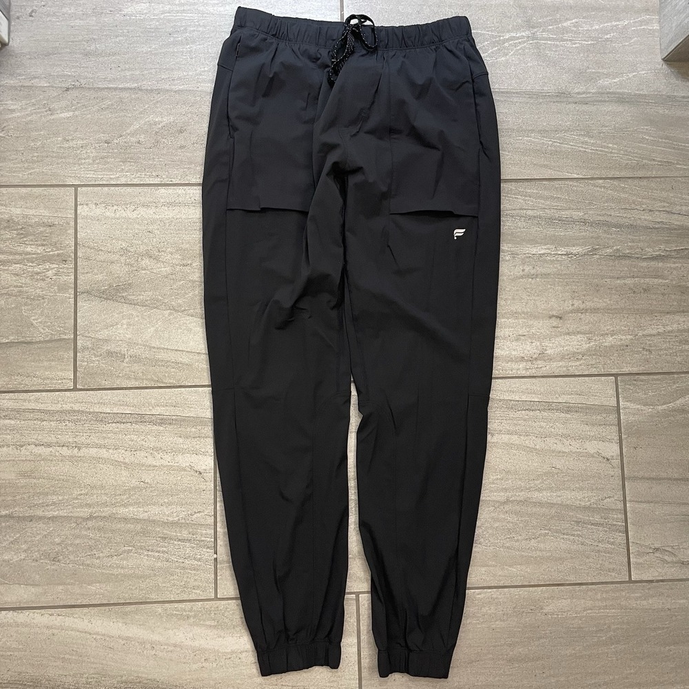Fabletics Jogger Mens Medium Black The One Golf Performance Lightweight Stretch